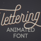 Animated Lettering Font - VideoHive Item for Sale
