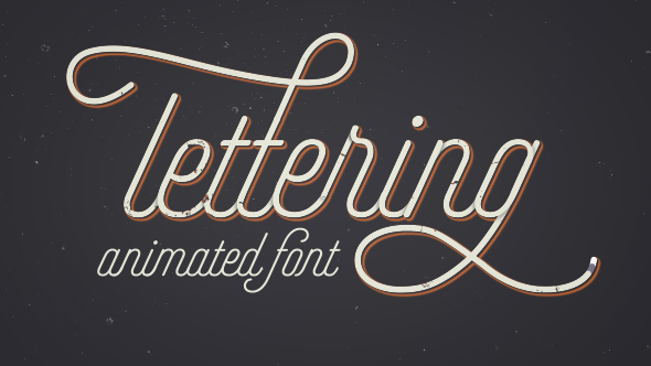 Animated Lettering Font