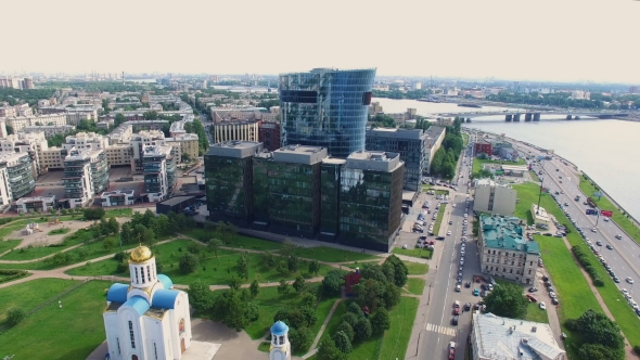 Aerial View of Business Center alt