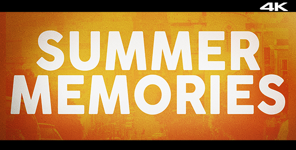Summer Memories - VideoHive 16822023
