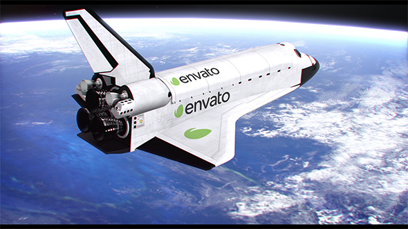 Space Shuttle over - VideoHive 16827680
