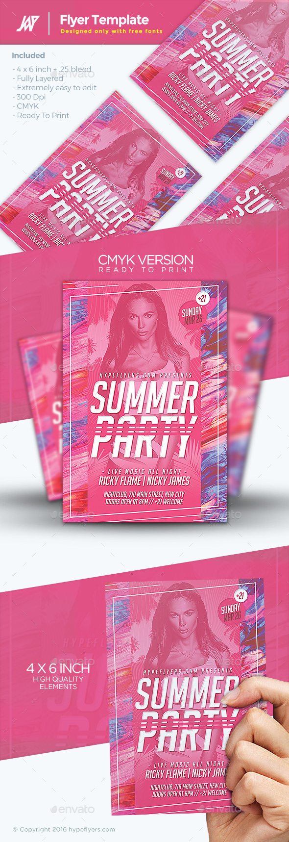 Summer Party Flyer Template