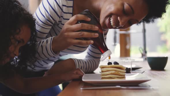 Family spending time at home together alt