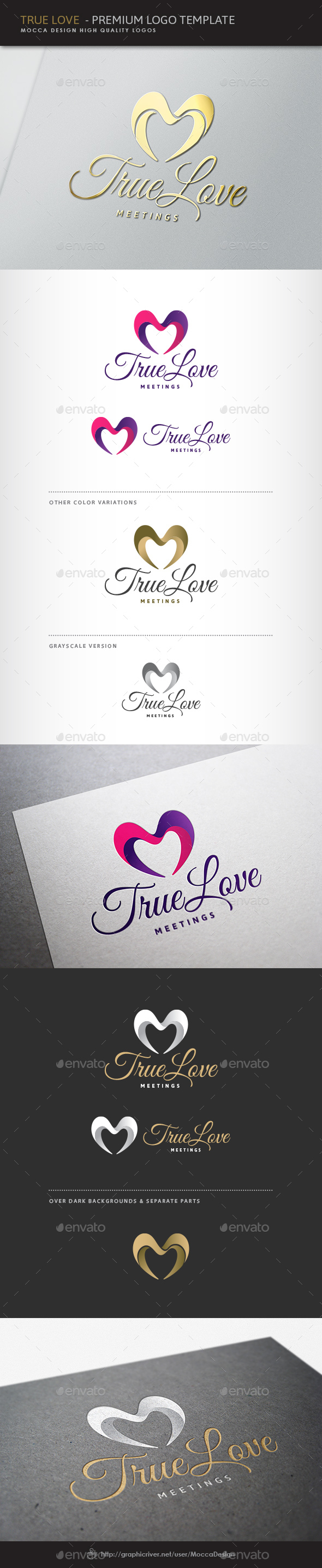 True Love Logo - Symbols Logo Templates