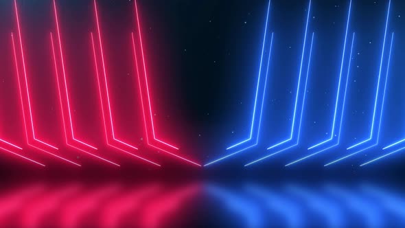 Abstract Neon Line Background