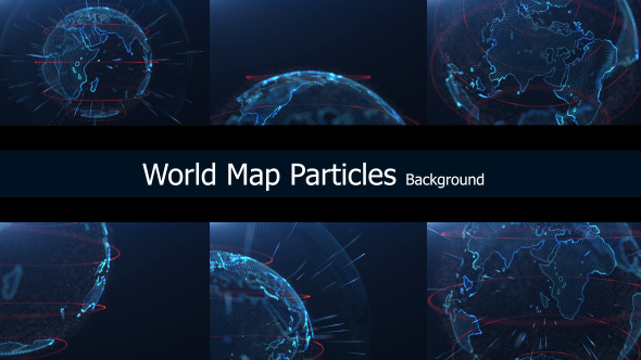 World Map Particles