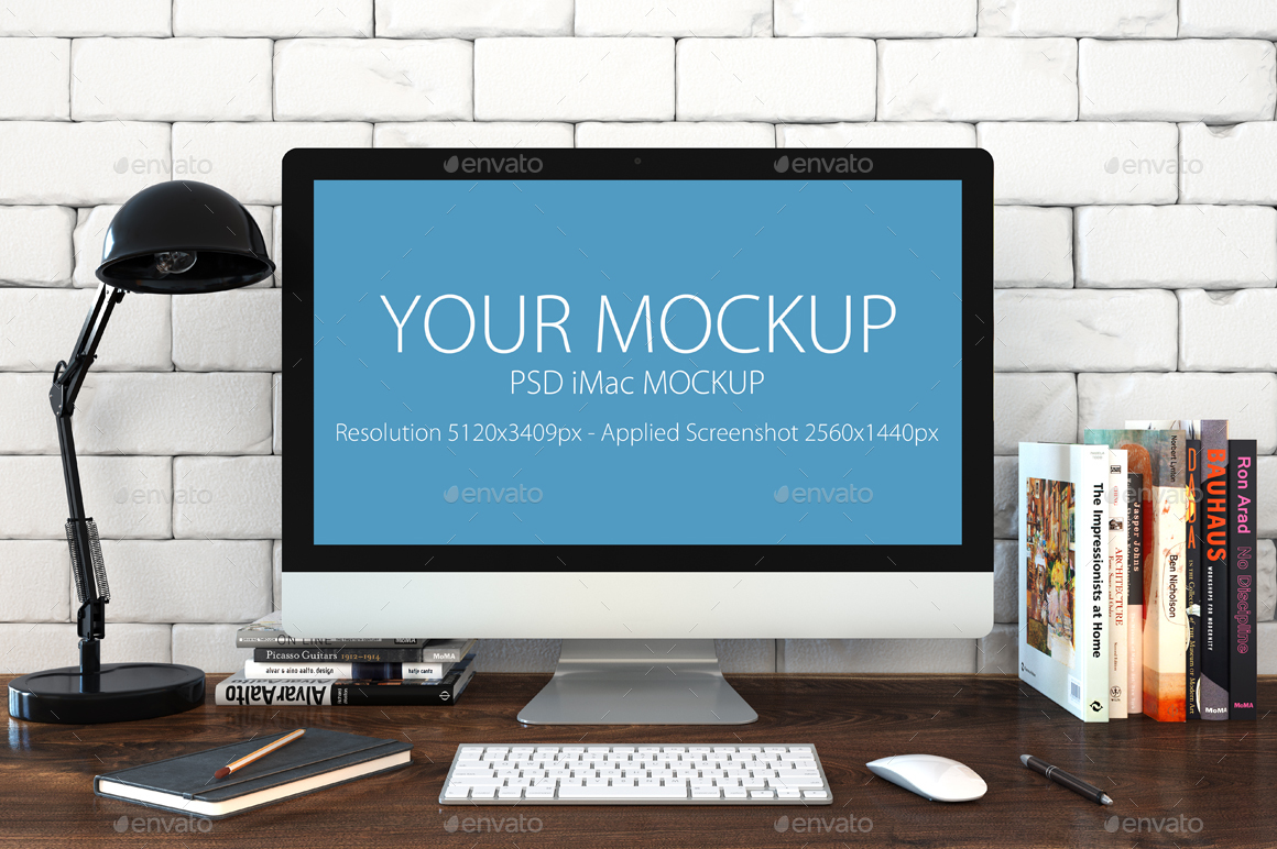 Download Mac Mock-up in Loft Style by Feverik | GraphicRiver