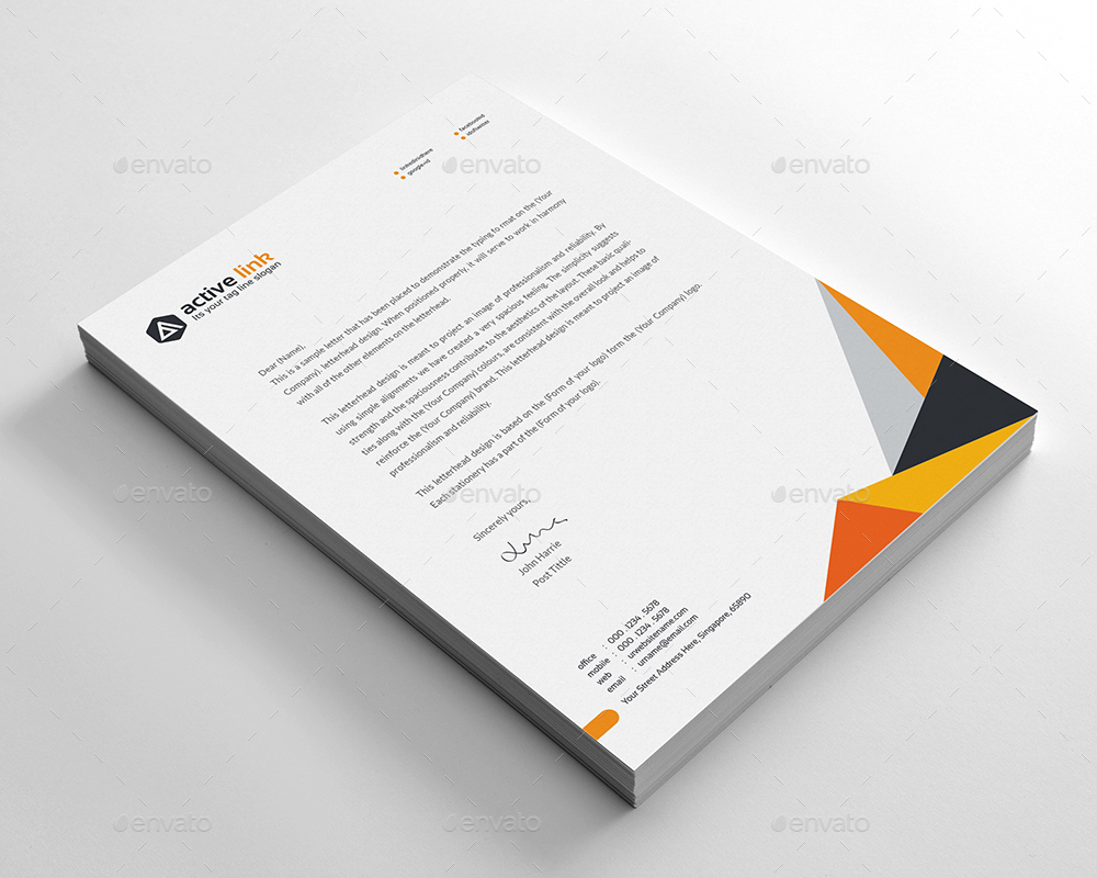 Letterhead Bundle 2 in 1 by generousart | GraphicRiver