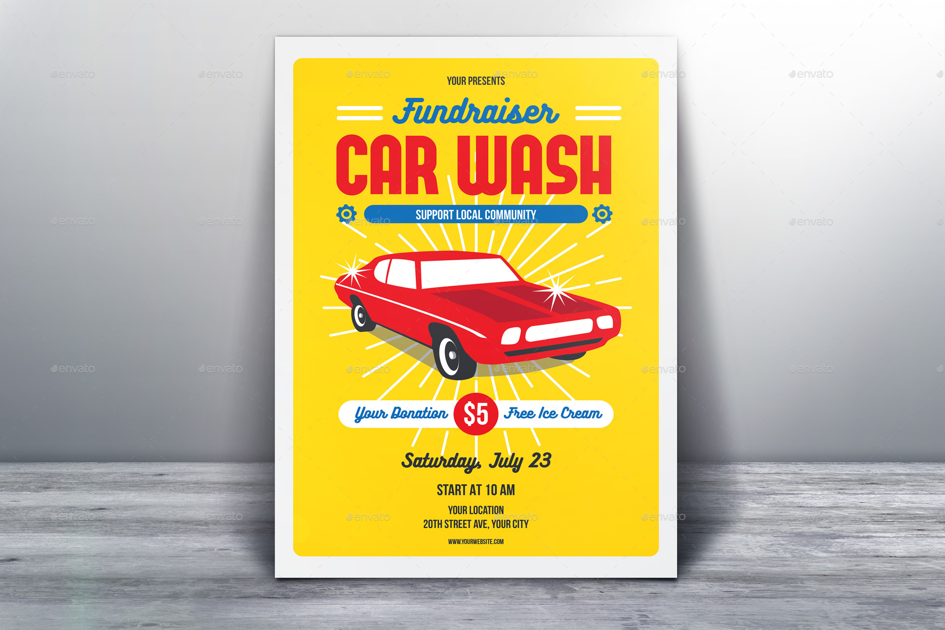 fundraiser car wash by me55enjah graphicriver