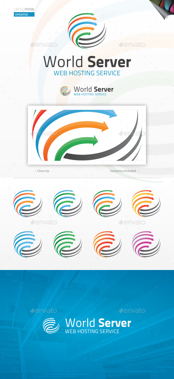 World Server Logo - Symbols Logo Templates