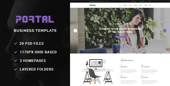 Portal - Business - ThemeForest 16858498