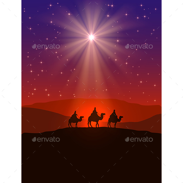 Sao giáng sinh và ba vị thánh nhân - Tự đắm chìm trong không khí lễ hội Noel với hình ảnh tuyệt đẹp của sao giáng sinh và ba vị thánh nhân.