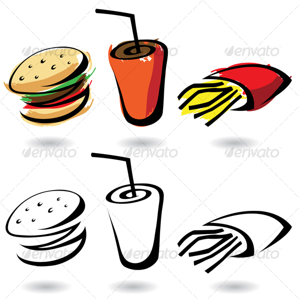 fast food - Food Objects