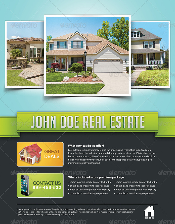 Corporate Real Estate Flyer, Print Templates | GraphicRiver