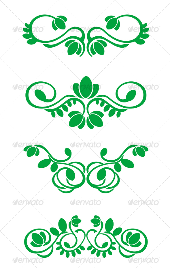 Flourish decorations - Flourishes / Swirls Decorative