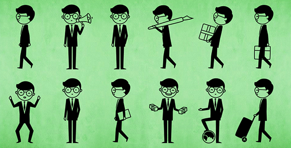 Male White Collar Animation Pack 3