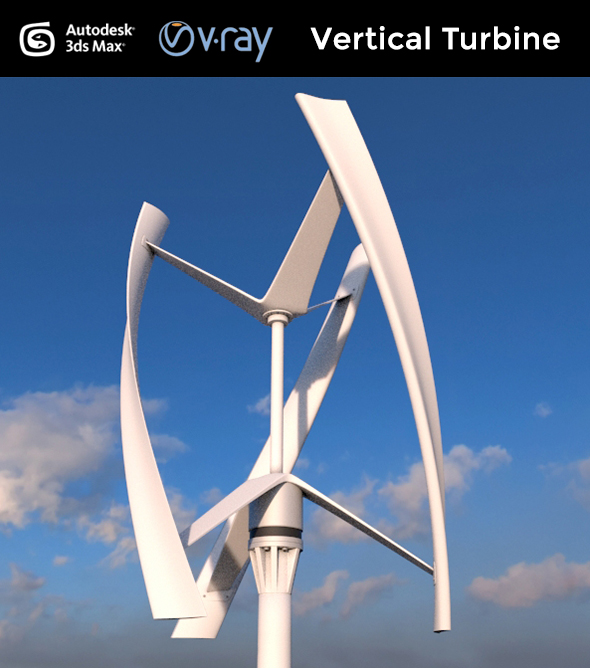 Vertical Wind Turbine - 3Docean 16874240