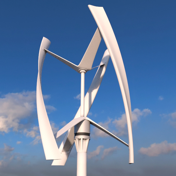 Vertical Wind Turbine by fabiomonzani | 3DOcean