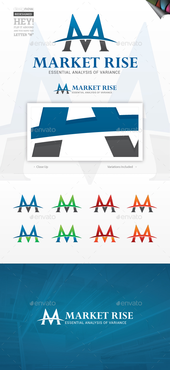 Market Rise Logo - Letters Logo Templates