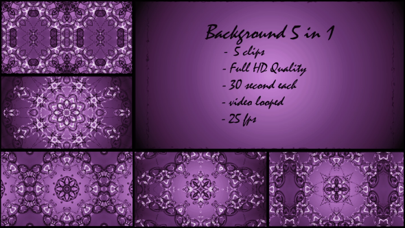 Stained Glass Deep Purple – Background (5 in 1) 