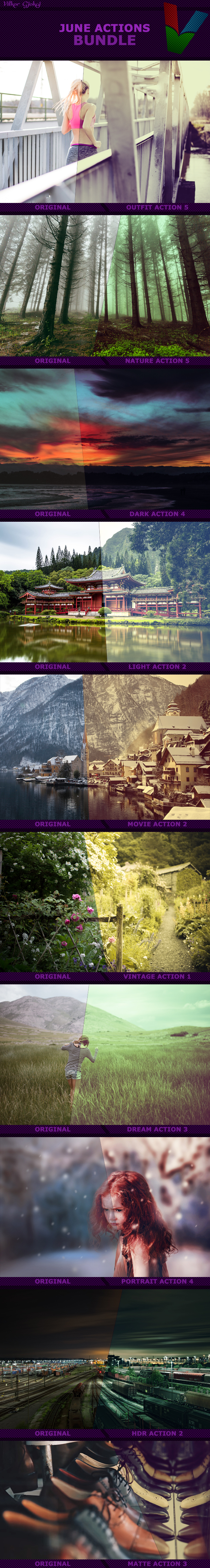 June Photoshop Actions Bundle