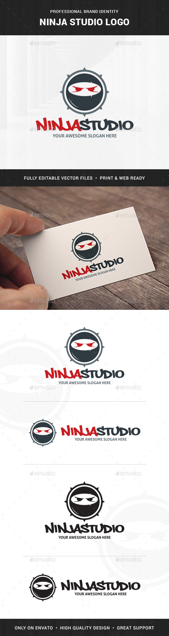Ninja Studio Logo - Humans Logo Templates