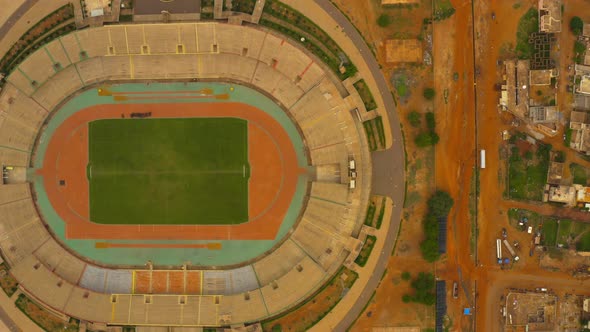 Africa Mali City And Stadium Top View