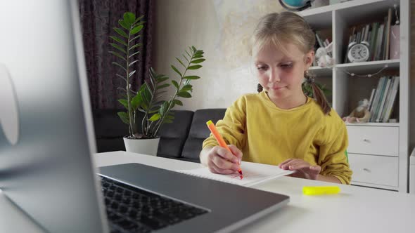 Online Lesson for a Child