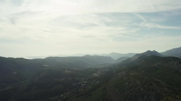 Aerial View Landscape of the Mountains of Croatia alt