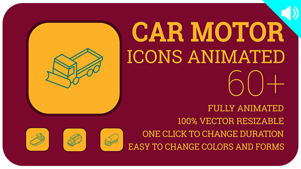 Car Motor Icons - Automotive Icons