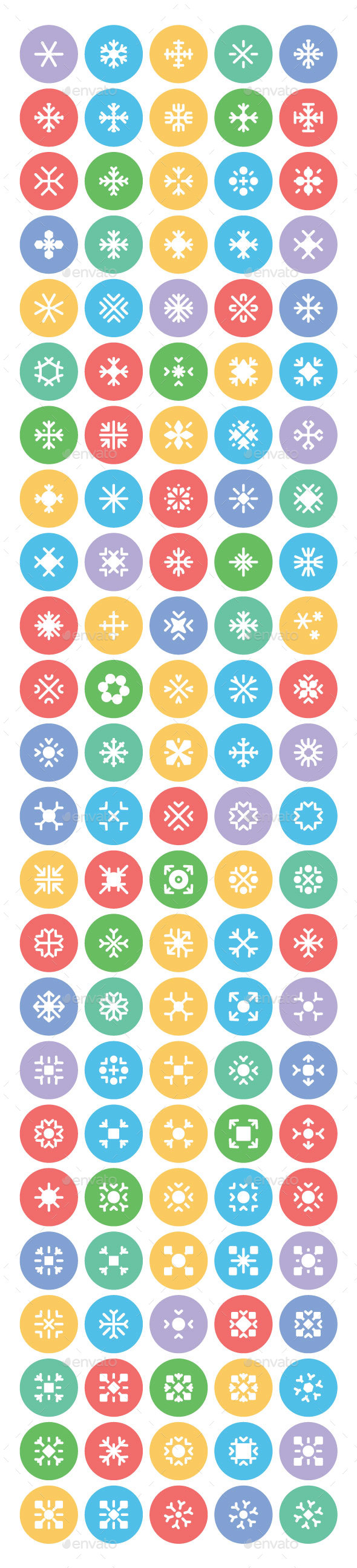 100+ Snow Flakes Vector Icons - Icons