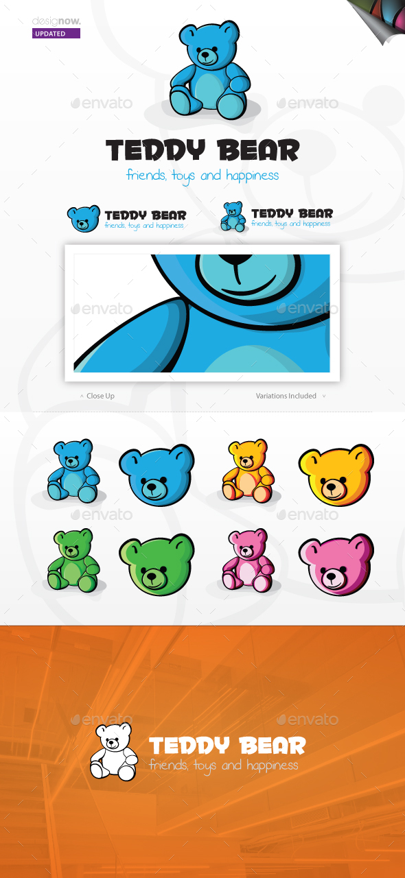 Teddy Bear Logo - Animals Logo Templates