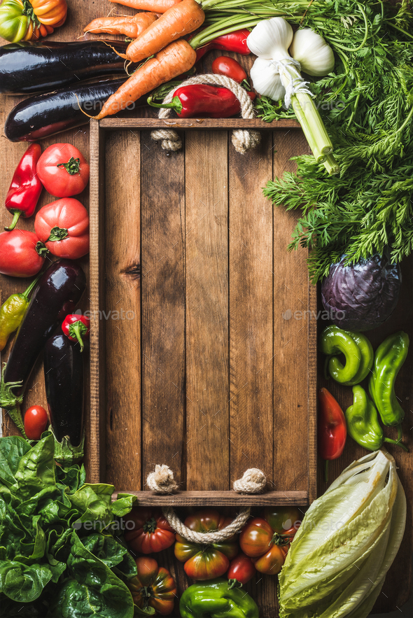 Fresh raw ingredients for healthy cooking - Stock Photo - Images