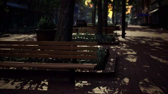 Empty Public Park During Curfew Cause of Corona Virus Quarantine alt