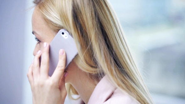 Woman Calling On Smartphone 63 alt