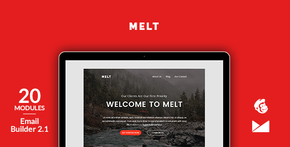 Melt Email Template - ThemeForest 16892550