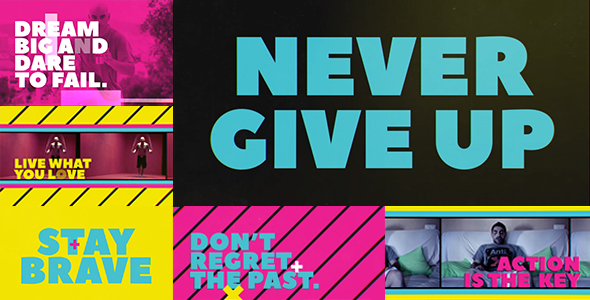 Never Give UpPromo - VideoHive 16894887