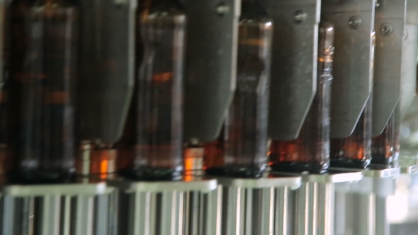 Beer Bottles On The Conveyor alt