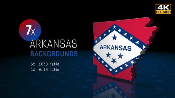 Arkansas State Election Backgrounds 4K - 7 Pack