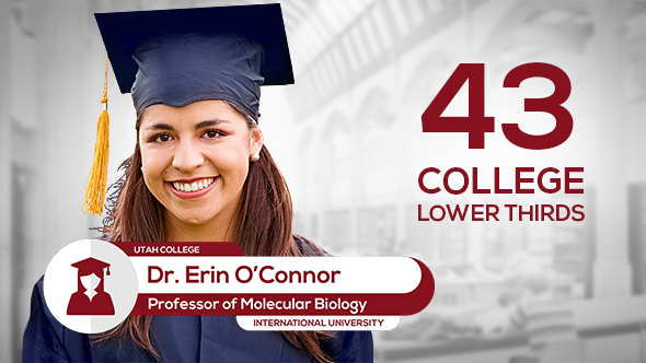 College Lower ThirdsSchool - VideoHive 14931430