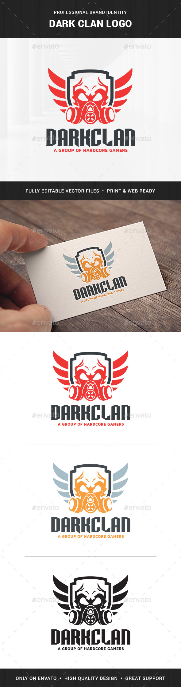 Dark Clan Logo Template - Objects Logo Templates