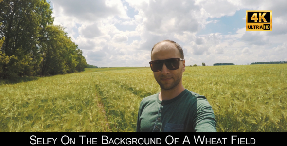 Selfy On The Background Of A Wheat Field 4 alt