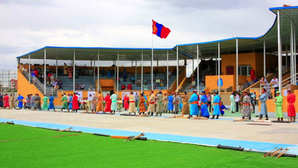 Archery Tournament During Naadam Festival