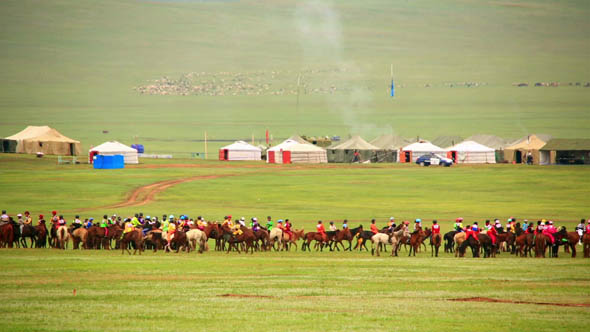 Naadam Festival, Horse Race, Mongolia