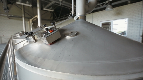 Tank Fermentation Of Beer At The Brewery alt