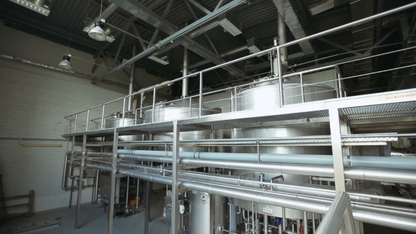 Equipment For Brewing Beer At The Brewery alt