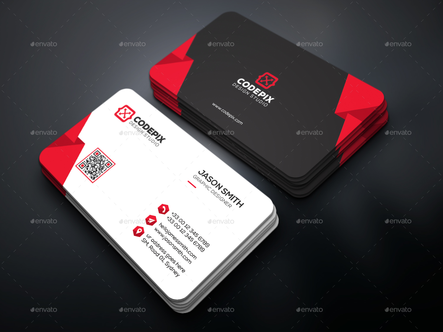 Shape Business Card, Print Templates | GraphicRiver