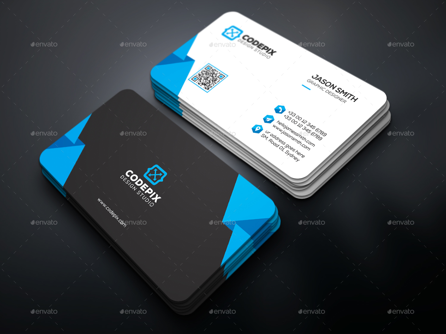 Shape Business Card, Print Templates | GraphicRiver