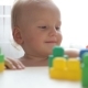 Little Cute Toddler Playing With Color Blocks - VideoHive Item for Sale