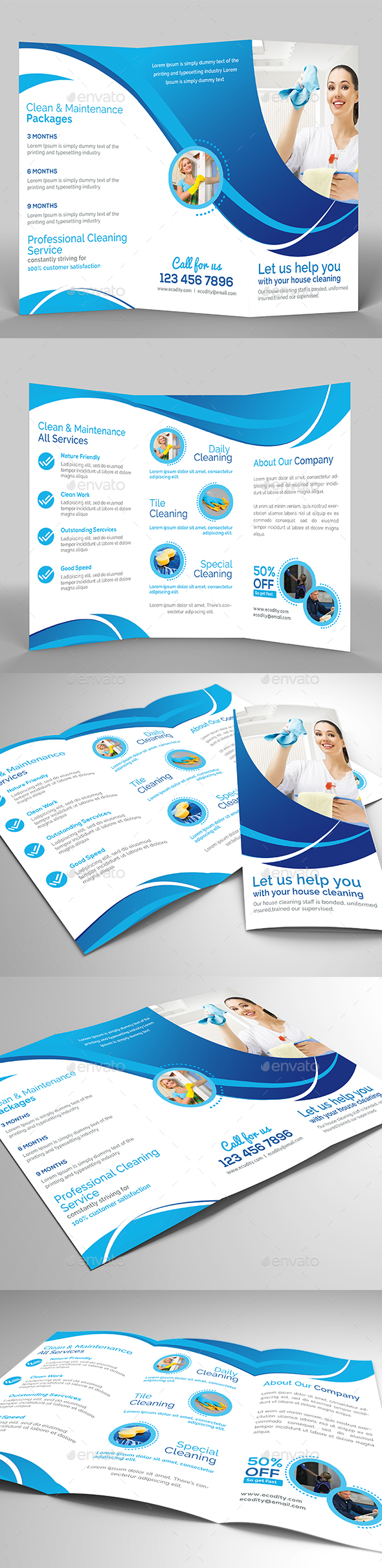Eco - Cleaning Service - Informational Brochures